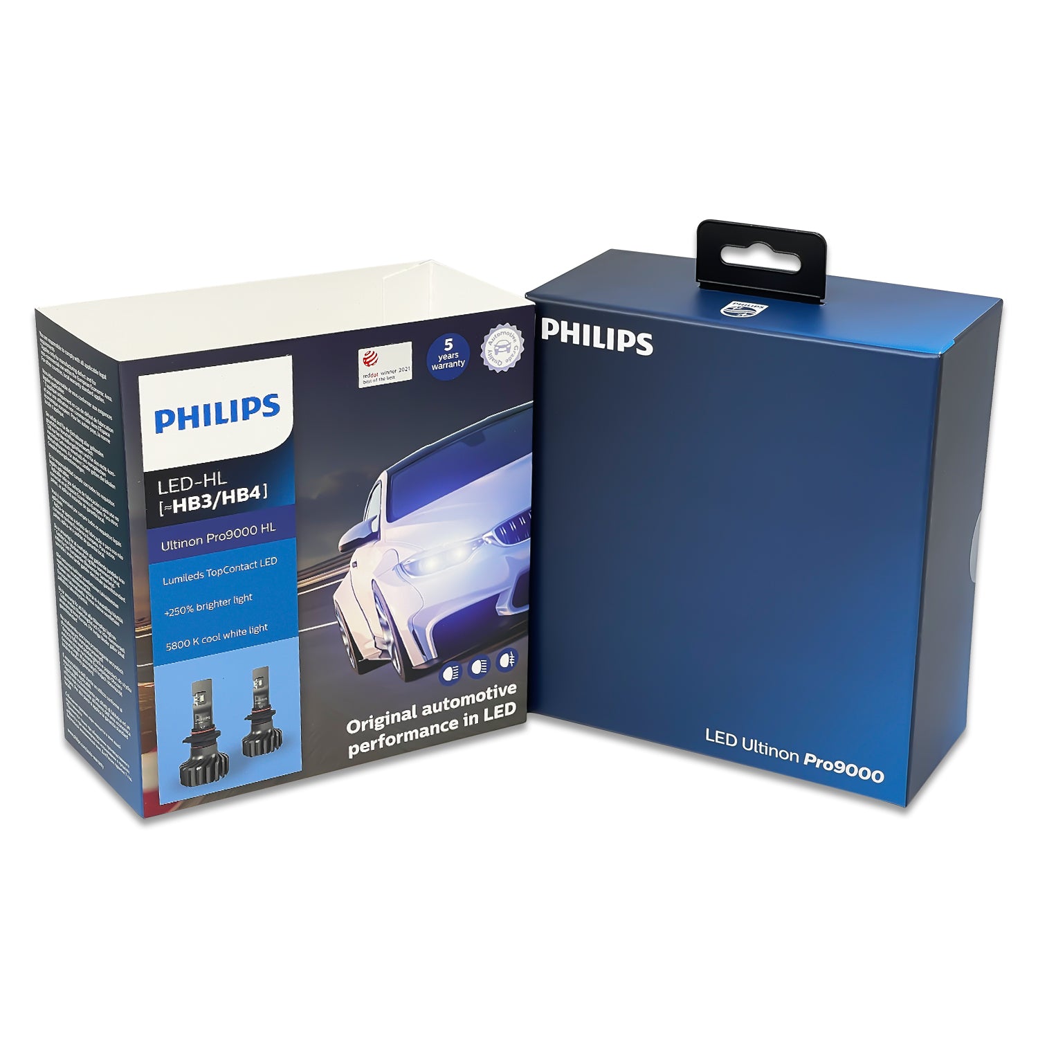 Bombillas HB3 HB4 LED Philips Ultinon Pro9000 Original 11005U90CWX2