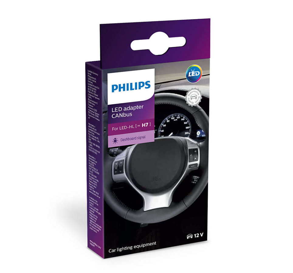 H7: Philips 18952C2 LED Adapter CANbus | Pack of 2
