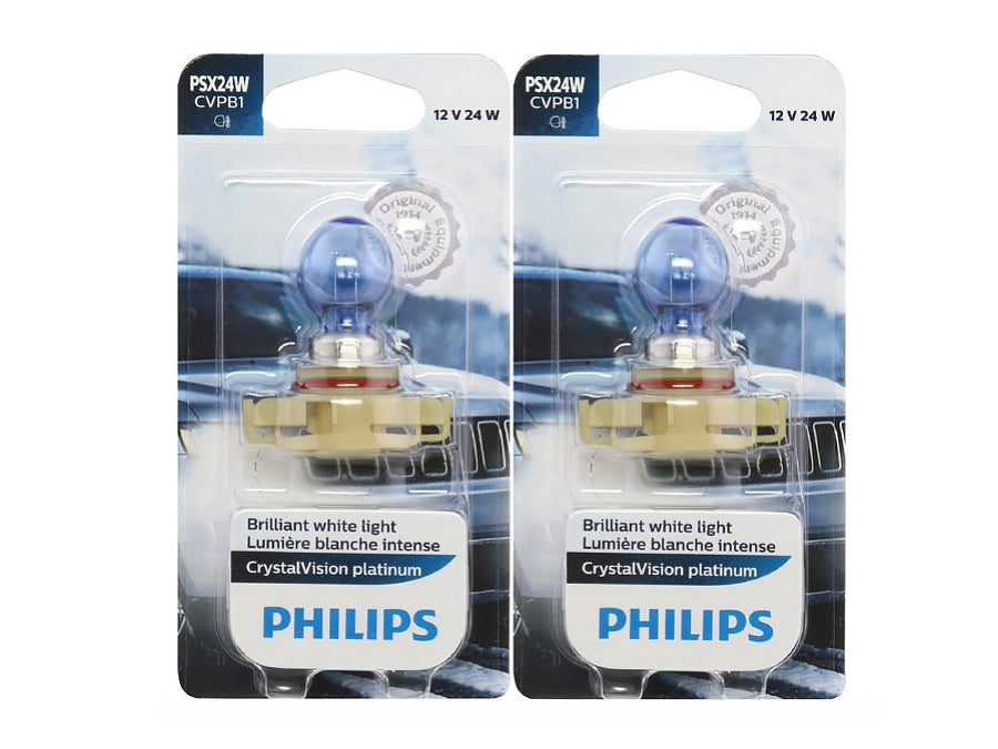 Philips Crystal Vision Platinum 9012 HIR2 55W Two Bulbs Headlight